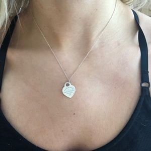 Tiffany Silver Heart Necklace